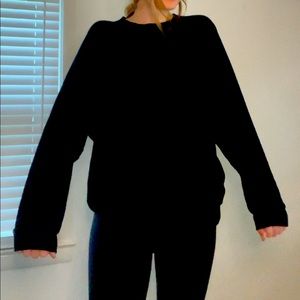 Aerie Crewneck oversize black size L
